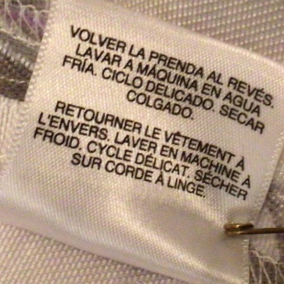 Alfred Dunner - Purple, gray and white blouse with white tank top - Picture 7 of 7